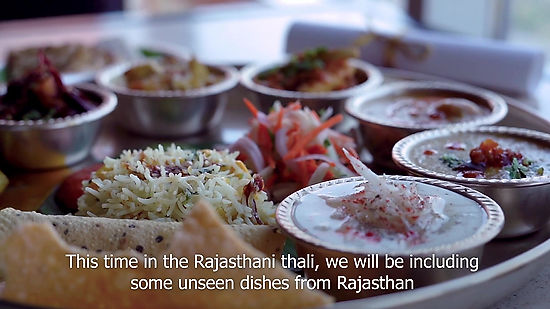 India on a plate-Rajasthani Thali